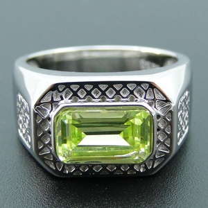 Anillo de Hombre de Plata 925 con Circonita Negra y Baño de Rodio, Estilo Elegante para Bodas, Fiestas y Aniversarios - Product Image 5