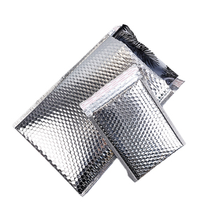 Bao bì đóng gói nhanh bằng nhôm tùy chỉnh, túi vận chuyển, túi bưu phẩm có lớp lót bong bóng, phong bì bạc, túi gửi hàng có lớp lót bong bóng in logo, số lượng đặt hàng tối thiểu thấp - Product Image 1