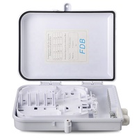 Boîtier de distribution de fibre optique SC 16 cœurs OEM FTTH/FTTB TCP/GPRS, ports étanches, noir/blanc FDB-16O