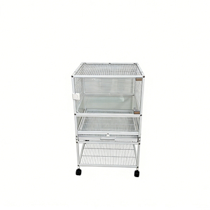 <span class=keywords><strong>Cage</strong></span> à oiseaux de qualité supérieure, simple, double et triple étage, robuste et durable, avec base pour perroquets et petits oiseaux - Product Image 6