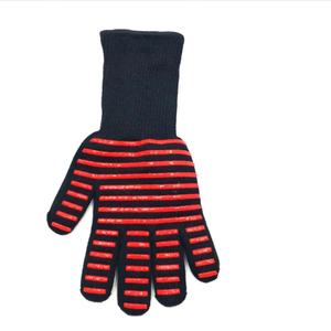 Gants de sécurité en fibre d'aramide, gants de barbecue ignifuges enduits de silicone, gants résistants à la chaleur lavables - Product Image 4
