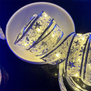 LED Kawat Tembaga Pita Cahaya Tali Pohon Natal Ornamen DIY Renda Busur Tali Lampu Navidad Dekorasi Rumah Tahun Baru 2022 - Product Image 5