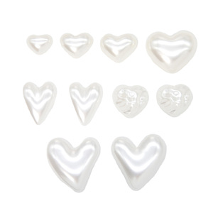 Autocollants pour ongles en forme de cœur, imitation perle, auto-adhésifs, pour nail art, accessoires de bijouterie DIY, origine Yiwu, non toxiques - Product Image 5