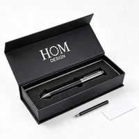 Boîtes d'emballage magnétiques personnalisées avec logo pour stylos de signature, boîtes à stylos en carton noir personnalisées pour entreprises