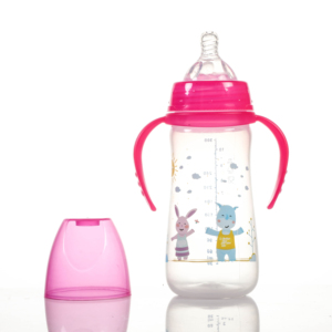 Silicone Nipple Water Drinking Bottle Baby Milk Feeding Bottle 250ML Baby Wide Neck Bottle - Product Image 4