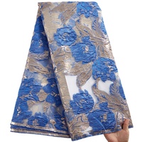 2476 gros nigérian brocart dentelle broderie fleur français dentelle tissu Jacquard dentelle tissu pour robe