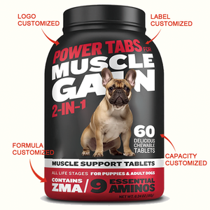 Suplemento Masticable de Alta Proteína para Ganancia de Peso y Desarrollo Muscular para Perros Grandes y Adultos, Marca OEM - Product Image 2