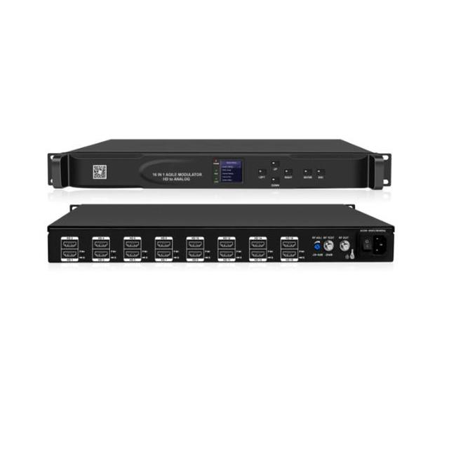 TCM-16S Analog TV Channel Modulator 16 HD Channels PAL B/G NTSC Modulation for FTTH and IP Networks