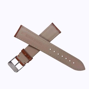 Nouveau bracelet en cuir de veau à l'huile italienne brillante de qualité supérieure 17mm/18mm/19mm boucle en acier inoxydable cousue à la machine montres de luxe rembourrées - Product Image 6