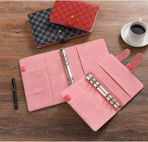 Nuovi Arrivi 2022 Agenda Raccoglitore <span class=keywords><strong>A5</strong></span> A6 in Pelle Scozzese Quaderno a Spirale a 6 Anelli Planner Aziendale Raccoglitore di Bilancio con Buste per Contanti - Product Image 6