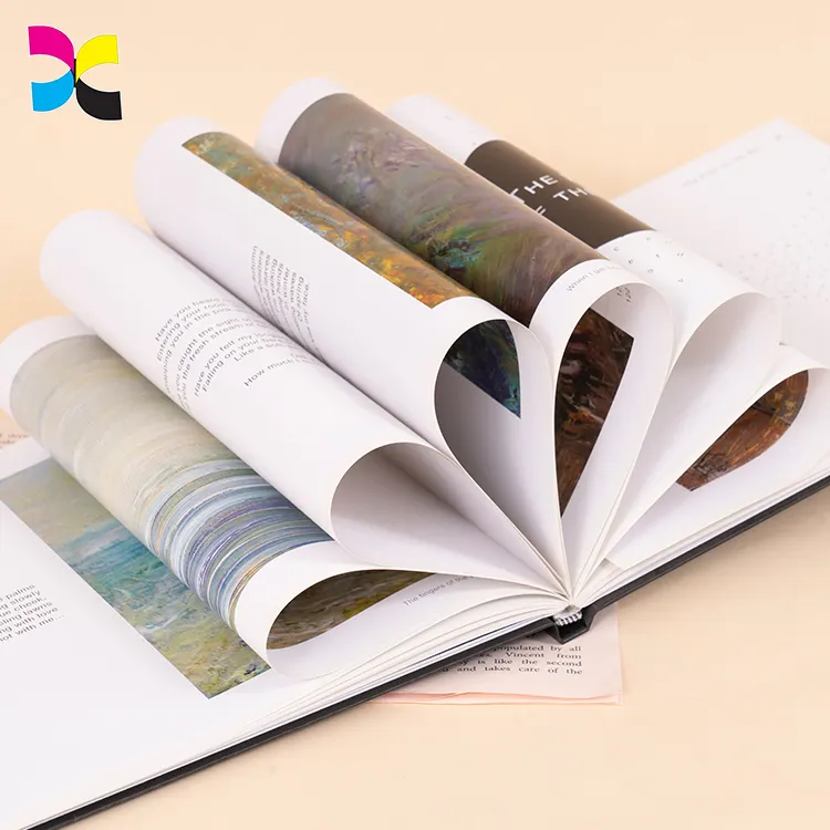 Stampa di libri opuscolo di riviste pubblicitarie stampa di libri con copertina rigida personalizzata