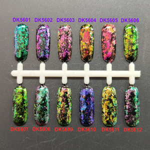 Tắc Kè Hoa Flake ma thuật nhiều màu chrome bột tuyệt đẹp sắc tố nhiều màu sắc sắc tố chuyển đổi màu sắc lỏng lẻo - Product Image 2