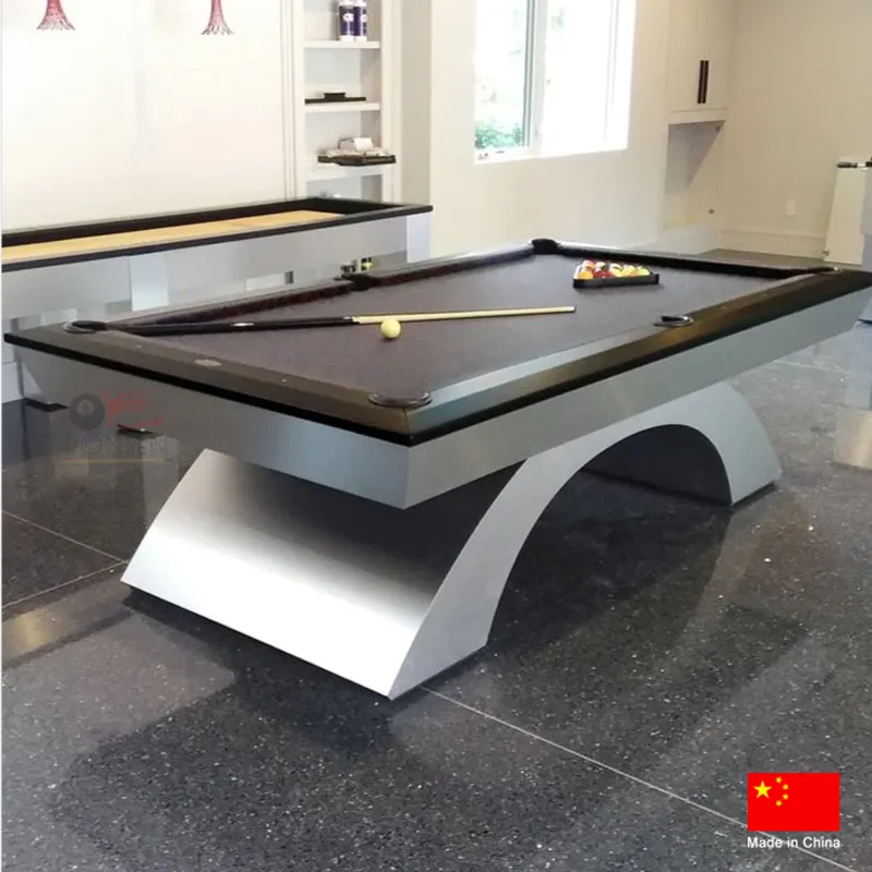 Sala de jogos doméstica com design moderno mesas de bilhar snooker com tamanho 9 pés 8 pés 7 pés para venda