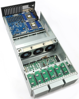 G5-8510 5U Rack-mount Server Chassis, Mendukung 10 GPU turbo lebar ganda dan Catu Daya CRPS, MB Maks hingga 16,53" x 13,79"