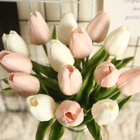 Prix de gros, tulipe artificielle miniature à toucher réel personnalisée, bouquet en forme de cœur, fleurs en PU, fabriquées en latex, imperméables, pour la fête des pères