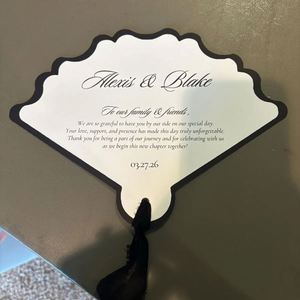 Abanicos Personalizados para Invitados de Boda, Programa Personalizado para Ceremonias - Product Image 3