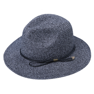 JAKIJAYI <span class=keywords><strong>2022</strong></span> Hot Deals Primavera Verano Protector solar Fedora Sombreros de paja Tejidos de paja Sombreros de Panamá con cinturones de cuero Pu Cuerda - Product Image 3