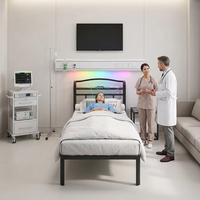 Einzelbett für Fabrik, Zuhause, Hotel, Krankenhaus, Apartment, Suite, Schule, 2-Meter-Eisenbett mit Ambientelicht und Sieben-Sterne-Projektor
