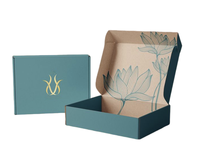 Boîte d'expédition en papier couché écologique avec logo personnalisé, réutilisable, gaufrage gratuit, pour l'emballage de vêtements