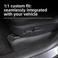 Protections de seuils de porte populaires pour Model Y, protège-sièges arrière, protections d'angle de siège, tapis anti-coup de pied Tesla en cuir PU pour intérieur