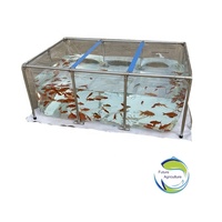 Plastique Portable Pliable Pliable Mini Koi Betta Fish Pond Réservoir Aquarium 100 Gallon