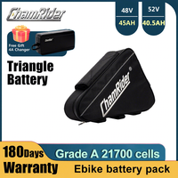 Batterie de vélo électrique 50AMP IP65 Triangle Lithium Ion 52V 50Ah 48V Downtube 21700 Cell