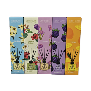 100ml sậy khuếch tán thiết lập sang trọng hương thơm nhà hương thơm với bao bì hộp hộ gia đình làm mát không khí cho phòng tắm phòng ngủ nhà vệ sinh - Product Image 1