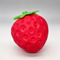 Bestseller transfrontalier : Squishies géants en caoutchouc (Fraise, Banane, Raisin, Cuisse de poulet frit) ; Jouet canard jaune géant individuel
