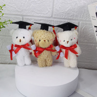 Mini Ours en Peluche de Remise de Diplôme, Ours Docteur, Jouets en Peluche Douce pour Enfants, Cadeau Académique pour Étudiants, Faveurs de Fête