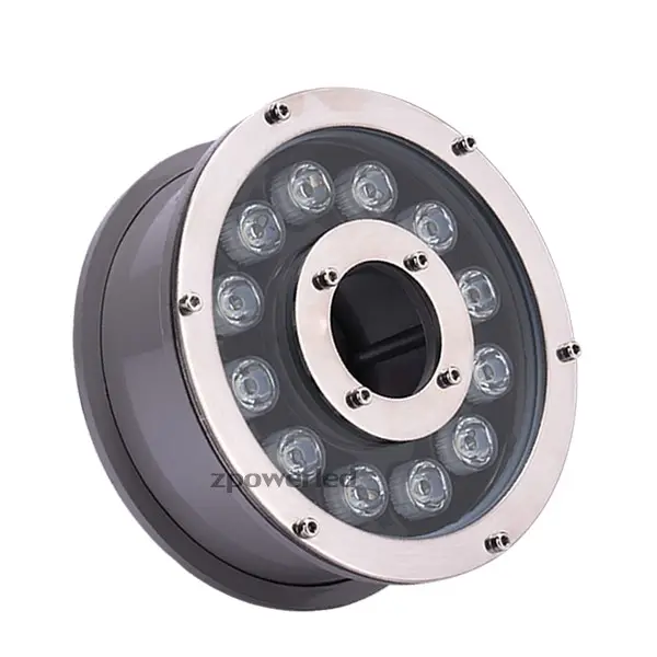 9W 18W 24W 24V Ip68 Round Underwater Lights Dmx512 Colour Swimming Pond Lamps Led Fountain Lamp
