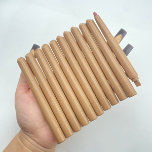 Crayon à lèvres minéral végétalien brun foncé, lisse, waterproof, avec protection solaire, longue tenue, marque privée - Product Image 5