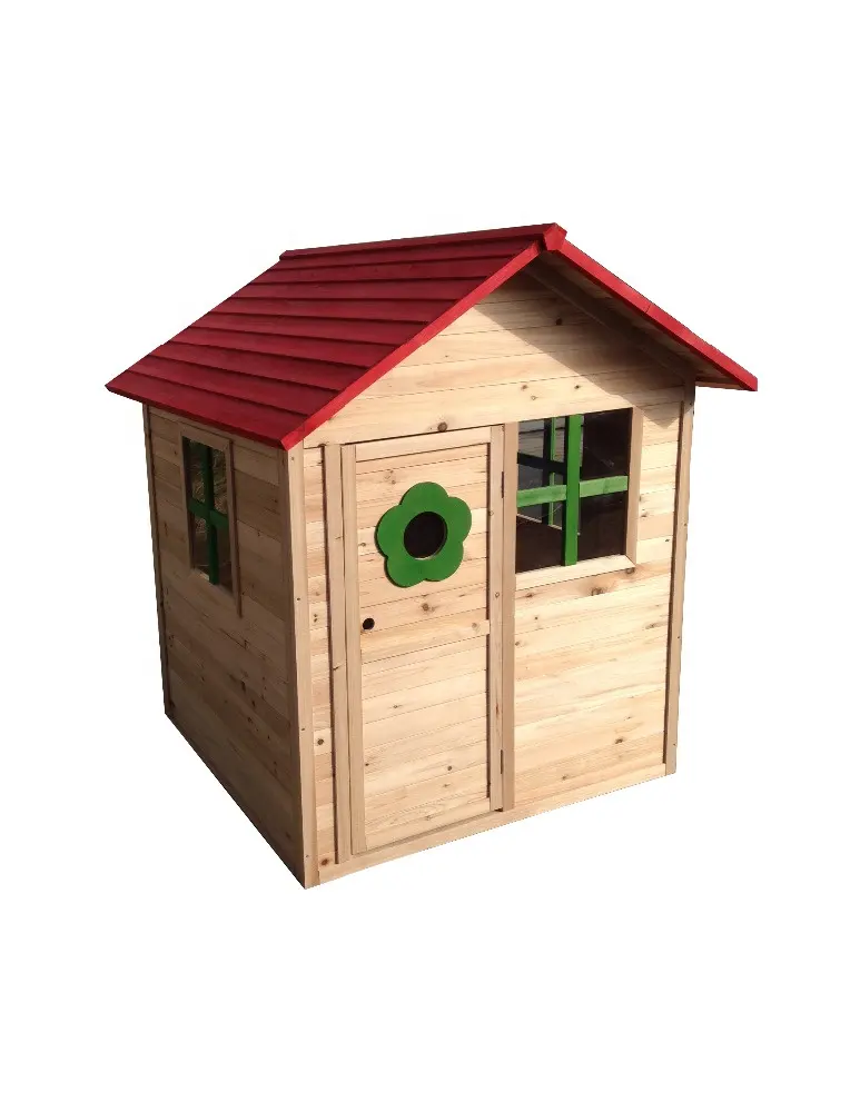 Casa de juegos de madera para niños