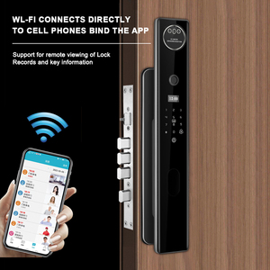 3D Nhận dạng khuôn mặt hoạt động video intercom Wifi tuya Kỹ Thuật Số vân tay trên khuôn mặt mở khóa cửa thông minh khóa với máy ảnh trực quan - Product Image 5