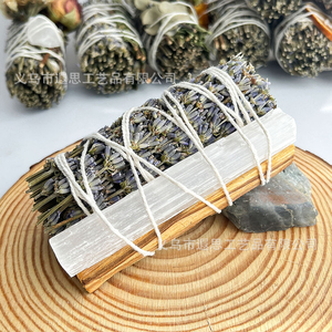 Paquete de Madera Sagrada de <span class=keywords><strong>Palo</strong></span> <span class=keywords><strong>Santo</strong></span> de Alta Resina con Flores de Lavanda, <span class=keywords><strong>Romero</strong></span> <span class=keywords><strong>y</strong></span> Varillas de Incienso de Cristal para Purificar, Limpiar <span class=keywords><strong>y</strong></span> Curar - Product Image 3