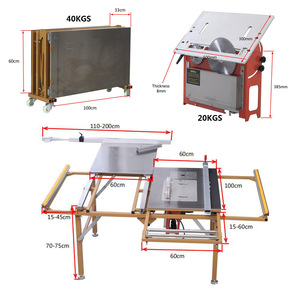 Venta directa de fábrica, máquinas de sierra de mesa deslizante de madera, máquina de sierra de inglete de corte de madera, máquina de sierra de cinta de Panel - Product Image 5