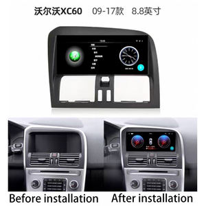 راديو سيارة بشاشة لمس أندرويد 8.8 بوصة مع مشغل وسائط متعددة ونظام ملاحة GPS وCarPlay لسيارات فولفو <span class=keywords><strong>XC60</strong></span> 2009-2017 - Product Image 2