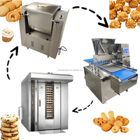Ligne de production de biscuits, formage de biscuits à l'avoine, moulage de biscuits aux amandes pour la production en usine alimentaire