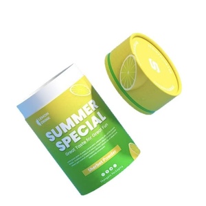 Tube en papier cylindrique de qualité alimentaire, taille personnalisée, avec couvercle scellé, pour boissons solides, poudre de protéines, compléments alimentaires - Product Image 4