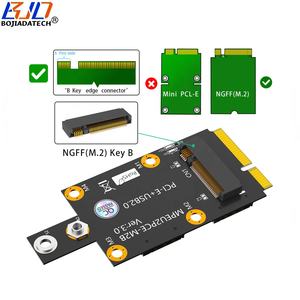 MPCIe (USB2.0 + PCIe) <span class=keywords><strong>Mini</strong></span> <span class=keywords><strong>PCI</strong></span>-E to NGFF M.2 B-Key беспроводной модуль адаптер карты 2 Nano SIM Слот для 5G 4G LTE WWAN модем - Product Image 2