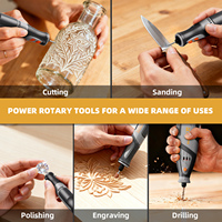 Outil rotatif miniature filaire KINGVOSPRO 18V DC pour la découpe, la gravure et le polissage électriques