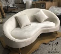 Weiße Farbe Wartes ofa Stühle Beauty Salon Empfangs stühle Modernes Schnitts ofa Wohnzimmer Sofa, Wartes tuhl