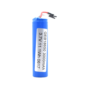 GEB OEM <span class=keywords><strong>18650</strong></span> recargable de iones de litio <span class=keywords><strong>18650</strong></span> Li Ion 3000mAh 3,7 V <span class=keywords><strong>1p1s</strong></span> <span class=keywords><strong>18650</strong></span> Paquete de batería de litio con 10K NTC para luz de flash - Product Image 1