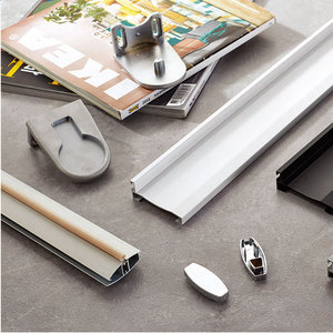 Vendita calda Power Coat bianco e grigio Roller Blind Rail Window Parts <span class=keywords><strong>tenda</strong></span> Bottom Up bean Cassette Zebra alluminio Track - Product Image 1