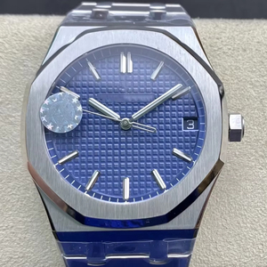 นาฬิกาดำน้ำสุดหรู คุณภาพดีที่สุด กันน้ำ ระบบจักรกล ขนาด 41 มม. โรงงาน ZF เครื่อง ETA 4302 รุ่น 15500 หน้าปัดแซฟไฟร์สีน้ำเงิน เรืองแสง - Product Image 1