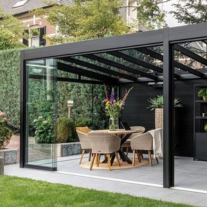 Pérgola Bioclimática con Techo Motorizado Impermeable, Estructura de Aluminio, Iluminación LED, para Patio o Terraza, Fabricante Personalizado - Product Image 4