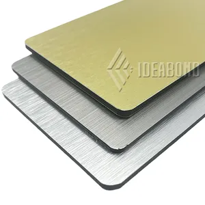 Farbige gebürstete Oberfläche eloxierte wetterfeste beschichtete Aluminium-Verbundplatten ACP für Außenbauwerkstoff