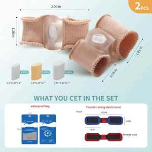 Penyangga Jari Kaki Silikon Gel, Pemisah Bunion, Penyangga Hallux Valgus, Pelurus Jari Kaki, Ortosis untuk Jari Kaki Bertumpuk, Pereda Nyeri - Product Image 6