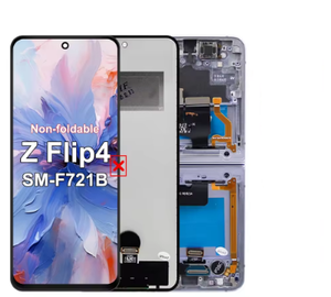 Display TFT con Cornice per Samsung Z Flip 4, Schermo LCD Interno F721B/F721U con Cornice, 6.63 Pollici, Nero - Product Image 1