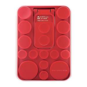 Ventouse rectangulaire avec support pour téléphone portable 10x8cm pour montage sur tableau de bord de voiture - Product Image 1