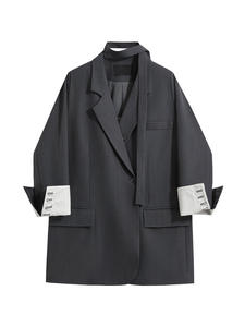 2024 nuovo arrivo abito grigio Outwear da <span class=keywords><strong>donna</strong></span> di classe stile Street Style piccolo abito - Product Image 2